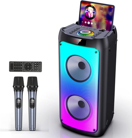 Karaoke Machine mit 2 Mikrofones